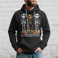 Skull Dance Autism Awareness Mom Dad Kids Autism Hoodie Gifts for Him