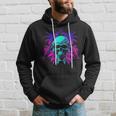 Skull Vaporwave Retrowave Aesthetic Synthwave 80S Palm Tree Hoodie Gifts for Him