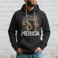 Snake Reptile 4Th Of July American Flag Usa Merica Funny Hoodie Gifts for Him