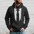 Suit Tie Wedding Tuxedo Prom Bachelor Ceremony Hoodie Gifts for Him