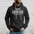 Team Andrade Lifetime Member Family Last Name Men Hoodie Graphic Print Hooded Sweatshirt Gifts for Him