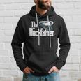 The Dockfather Funny Boating Fishing Boat Dad Captain Boater Hoodie Gifts for Him