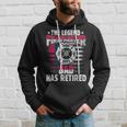 The Legend Firefighter Dad Has Retired Funny Retired Dad Hoodie Gifts for Him