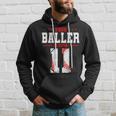 This Baller Is Now 11 Birthday Baseball Theme Bday Party Hoodie Gifts for Him