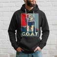 Trump Goat Middle Finger Election 2024 Republican Poster Hoodie Gifts for Him