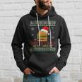 Ugly Christmas Sweater Burger Happy Holidays With Cheese V13 Hoodie Gifts for Him