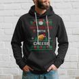 Ugly Christmas Sweater Burger Happy Holidays With Cheese V3 Hoodie Gifts for Him