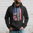 Vintage American Flag Football Dad Daddy Men Gift Hoodie Gifts for Him