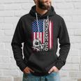 Vintage American Flag Mechanic Dad Daddy Men Gift Hoodie Gifts for Him