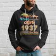 Vintage April 1937 86 Year Of Being Awesome 86Th Birthday Hoodie Gifts for Him