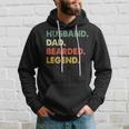 Vintage Beard Husband Dad Bearded Legend Men Hoodie Geschenke für Ihn