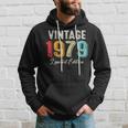 Vintage Born In 1979 Birthday Year Party Wedding Anniversary Hoodie Gifts for Him