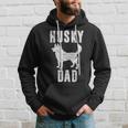 Vintage Husky Dad Gift Dog Daddy Siberian Huskies Father Hoodie Gifts for Him