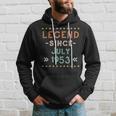 Vintage Legend Seit Juli 1953 Geburtstag Männer Frauen Hoodie Geschenke für Ihn