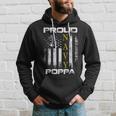 Vintage Proud Navy Poppa With American Flag Gift Hoodie Gifts for Him