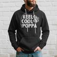 Vintage Reel Cool Poppa Loves Fishing Gift Fathers Day Hoodie Gifts for Him