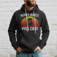 Vintage Retro Worlds Okayest Welder Funny Welding Cool Gift Hoodie Gifts for Him