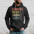 Vintage Tochter Schwester Gaming Legend Hoodie, Retro Gamer Girl Design Geschenke für Ihn