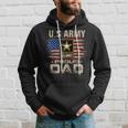 Vintage US Army Proud Dad With American Flag Hoodie Gifts for Him