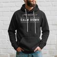 Vintage You Need To Calm Down Funny Quotes Meme Funny Retro Hoodie Gifts for Him