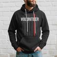 Volunr Fire Fighter Thin Red Line Flag Family Hoodie Gifts for Him