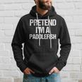 Vorgeben Ich Bin Ein Paddelfisch Lustig Faul Halloween-Kost Hoodie Geschenke für Ihn