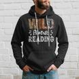 Wild About Reading Books Reader Lover Animals Leopard Zebra Hoodie Gifts for Him