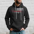 Wildland Firefighter Red Line American Flag Hoodie Gifts for Him