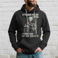With Guns We Are Citizens Without Guns On Back Hoodie Gifts for Him