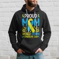 Womens Down Syndrome Mom Ribbon World Down Syndrome Awareness Day Hoodie Gifts for Him