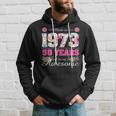 Womens Made In 1973 Floral 50Th Birthday Gifts 50 Year Old Hoodie Gifts for Him