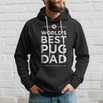 Worlds Best Pug Dad Love Pets Animal Family Paw Hoodie Gifts for Him