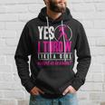 Yes I Throw Lika A Girl Shot Putter Track And Field Shot Put Hoodie Gifts for Him