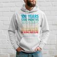 100 Years Of Being Awesome 100Th Birthday Time Breakdown Hoodie Gifts for Him