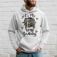 32Nd Birthday Decorations Girl Messy Bun 32 Years Old Bday Hoodie Gifts for Him