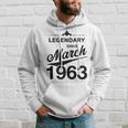 60 Geburtstag 60 Jahre Alt Legendär Seit März 1963 Hoodie Geschenke für Ihn