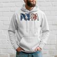 All American Poppa Patriotic July 4Th Fathers Day Gift Hoodie Gifts for Him
