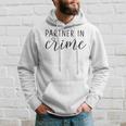 Best Friend Partner In Crime Men Hoodie Graphic Print Hooded Sweatshirt Gifts for Him