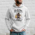 Camping und Vodka Bären-Lagerfeuer Hoodie, Lustiger Spruch Tee Geschenke für Ihn