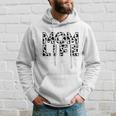 Cow Print Farm Life Mom Life Mama Mothers Day Mothers Day Hoodie Gifts for Him
