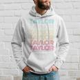 First Name Taylor Girl Retro Personalized Groovy 80S Vintage Hoodie Gifts for Him