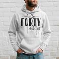 Hello Forty Est 1983 Born In 1983 40Th Birthday 40 Year Old Hoodie Gifts for Him