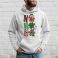 Ho Ho Ho Christmas Dog Paws Funny Xmas Santa Matching Pjs Men Hoodie Graphic Print Hooded Sweatshirt Gifts for Him