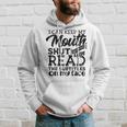 I Can Keep My Mouth Shut But You Can Read - Humorous Slogan Hoodie Gifts for Him