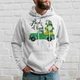 Loads Of Luck Truck Gnome St Patricks Day Shamrock Clover Hoodie Gifts for Him