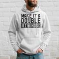 Make It A Double Twin Dad Baby Announcement Expecting Twins Hoodie Gifts for Him