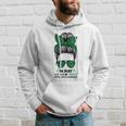 Messy Bun In May We Wear Green Mental Health Awareness Month Hoodie Gifts for Him