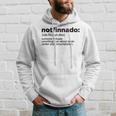 Notfinnado Definition Funny Extreme Refusal Unwilling Hoodie Gifts for Him