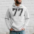Number 77 Men Hoodie Gifts for Him