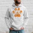 Paw Squad Orange Dog Cat Paw Print Animal Rescue Team Hoodie Gifts for Him